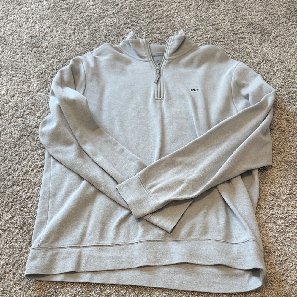 Men's vineyard vines Gray Half-Zip Sweater